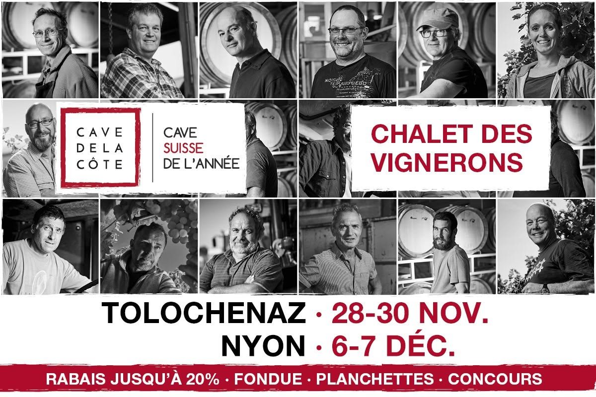 Visuel de la campagne Chalet des vignerons 2019, Cave suisse de l'année
